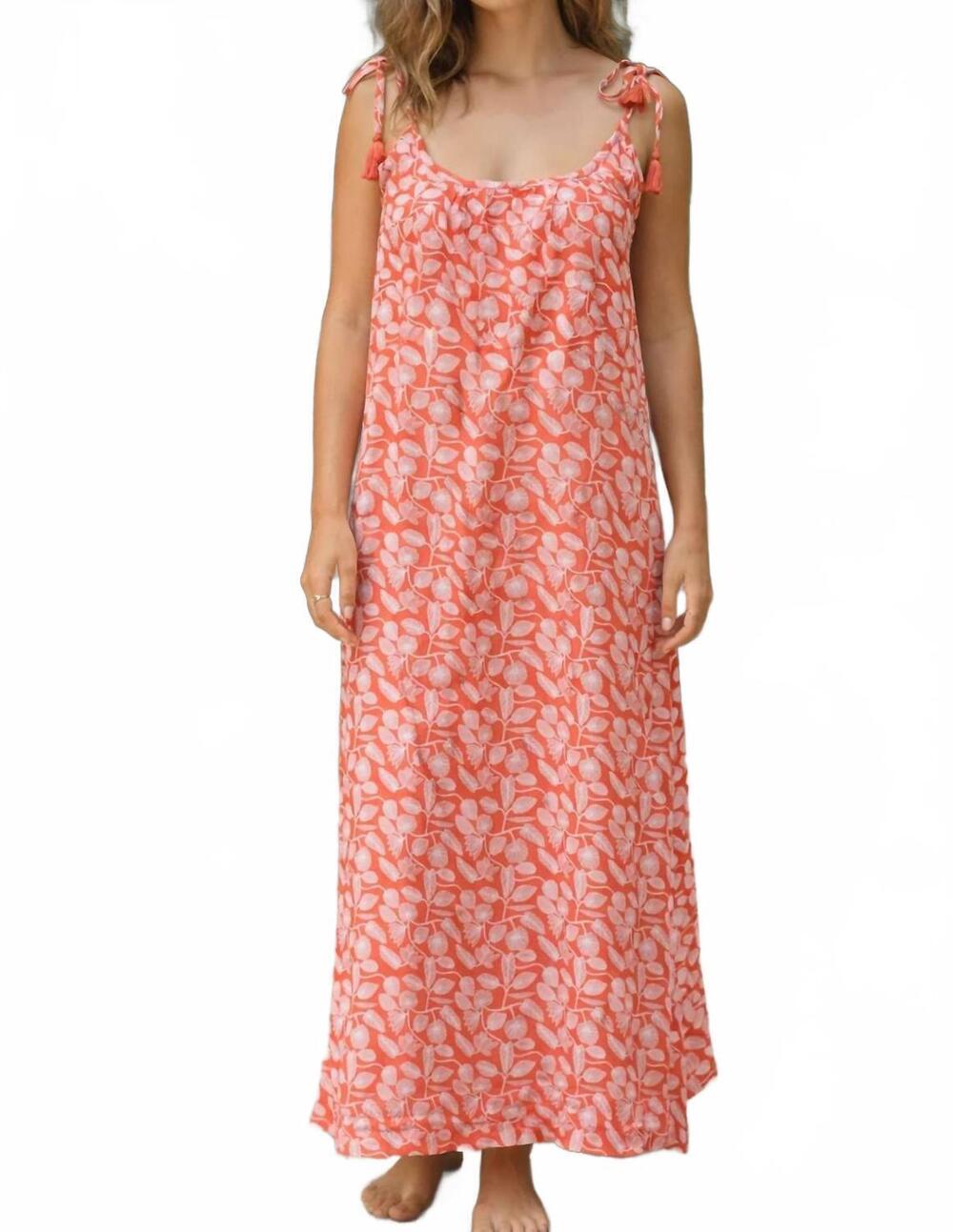 NEW SIGRID OLSEN ibiza dress in jungle print coral